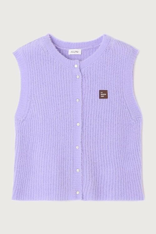 American Vintage Lila Gebreid Gilet