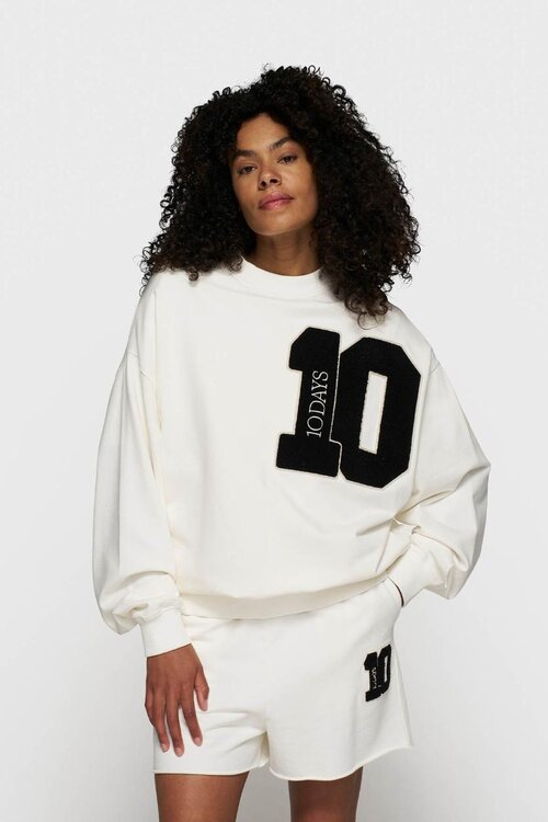 10Days Ecru baseball sweater 10