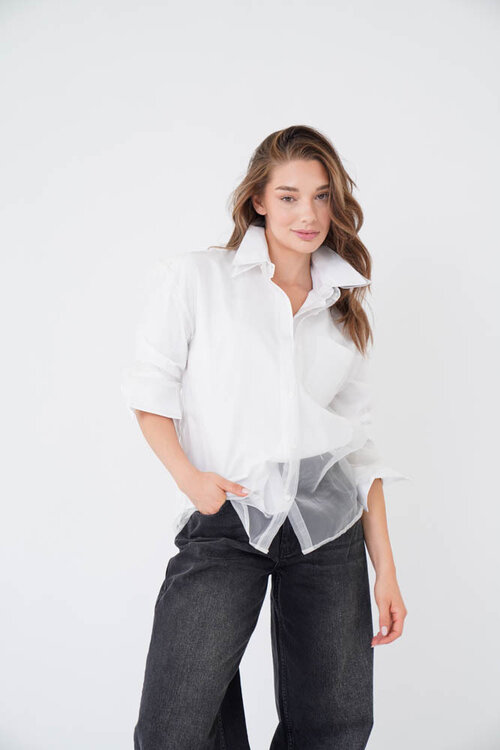 EST'SEVEN Blouse in het wit