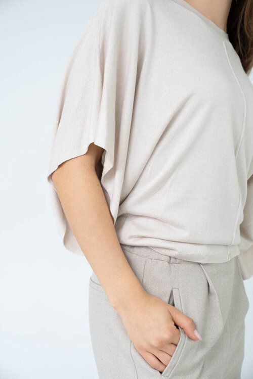 EST'SEVEN cream Trui