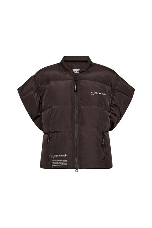 Haute L'Amitie Puffer Bodywarmer in Bruin
