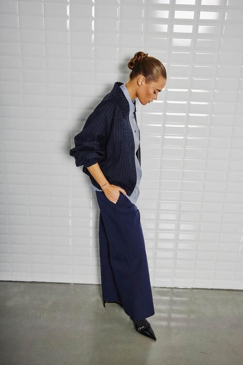 WITHBLACK Marineblauw Bomberjack