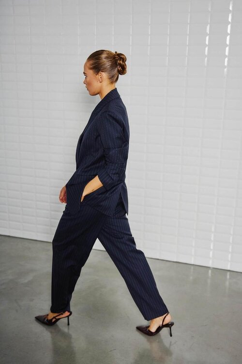 WITHBLACK Marineblauwe Pantalon