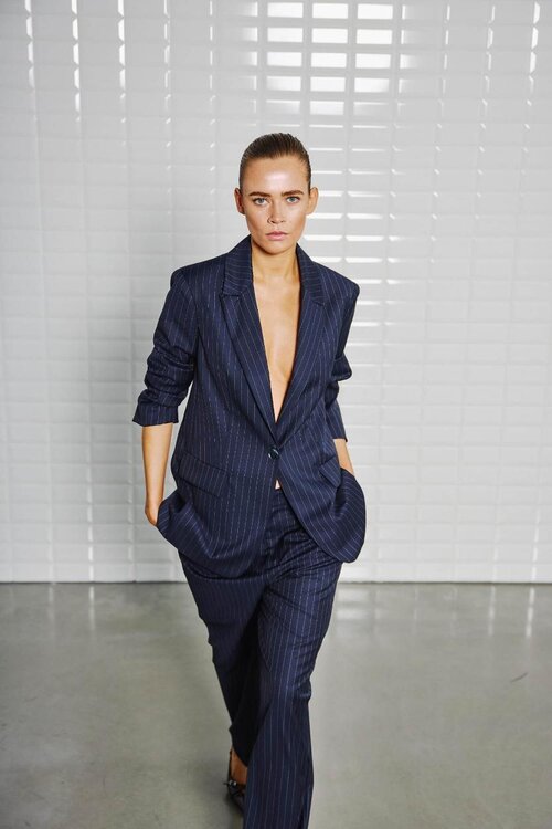 WITHBLACK Marineblauwe Pantalon