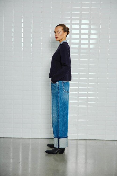 WITHBLACK Marineblauw Vest