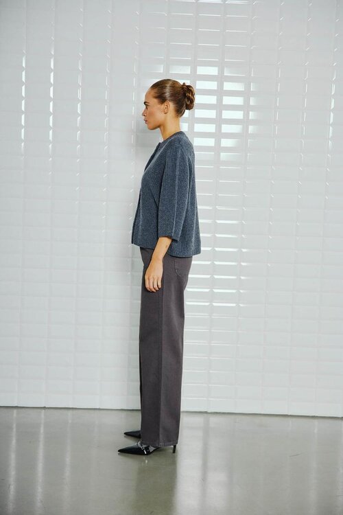 WITHBLACK Vest in Donkergrijs