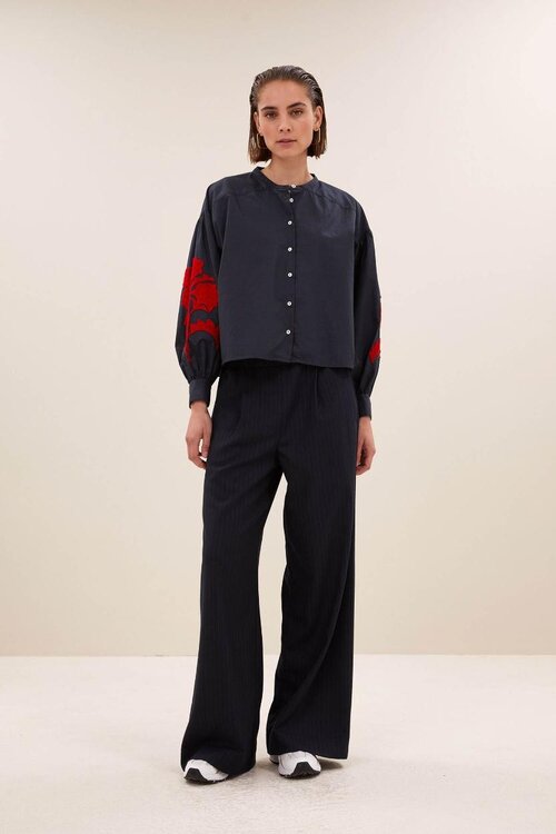 By Bar Indigo Blouse