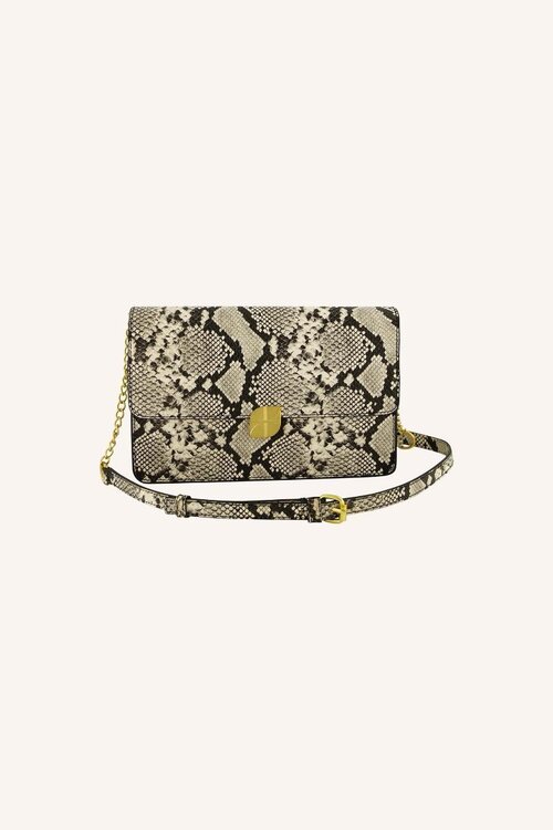 By Bar Snake Print Tas