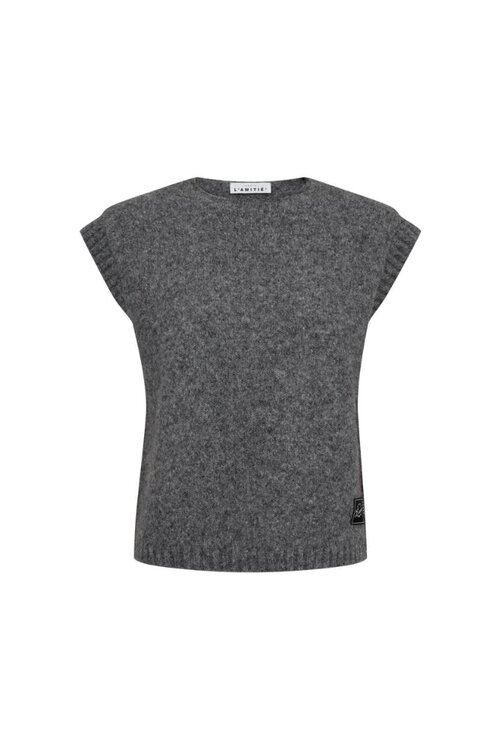 Haute L'Amitie Mouwloos Vest in Grijs
