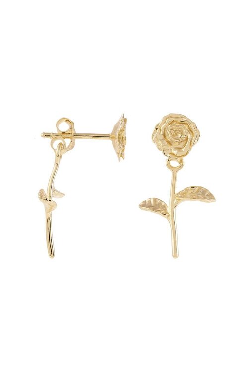 Anna & Nina Goud Single Honourable Rose Stud