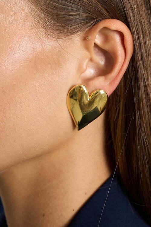 Anna & Nina Goud Forbidden Love Stud Earrings