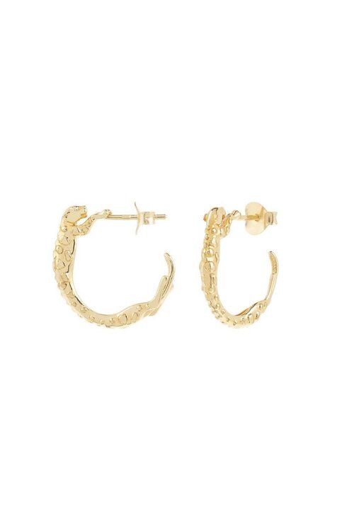 Anna & Nina Goud Small Wild Arc Hoop Earrings