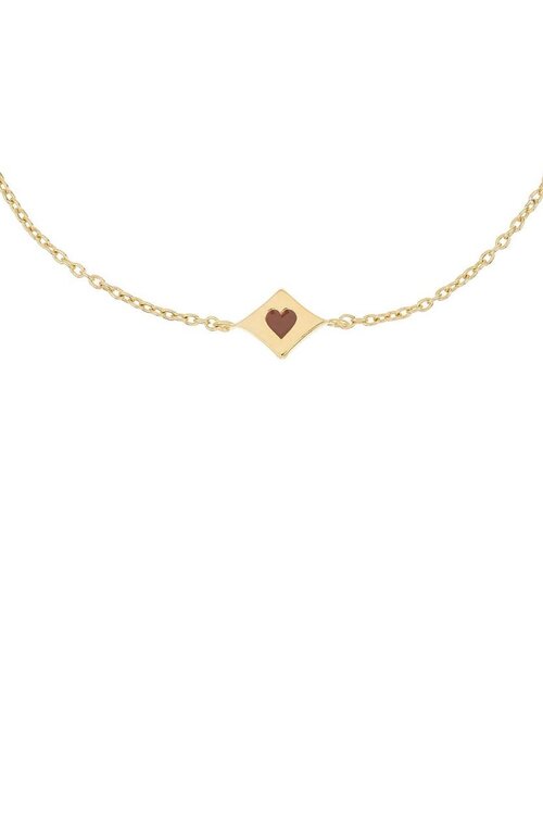 Anna & Nina Goud Lucky Card Bracelet