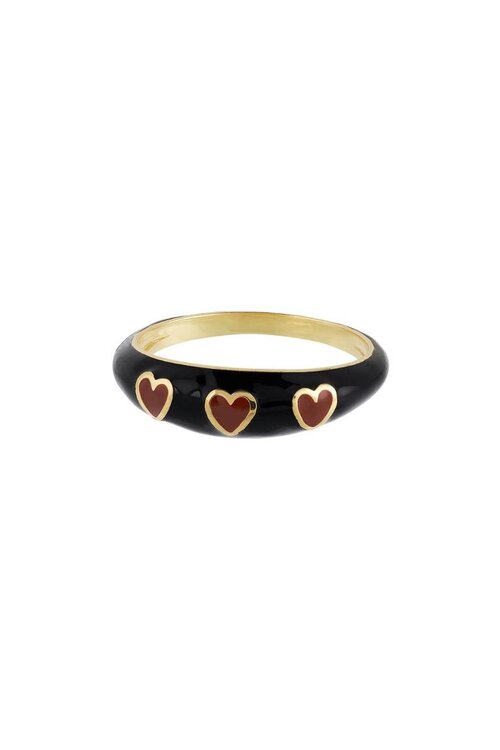 Anna & Nina Goud Queen of Hearts Ring