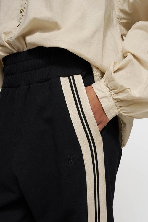 10Days Zwarte ballet jogger met tape