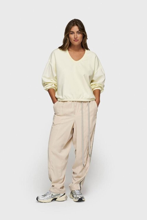 10Days pastel yellow puffed sleeve sweater