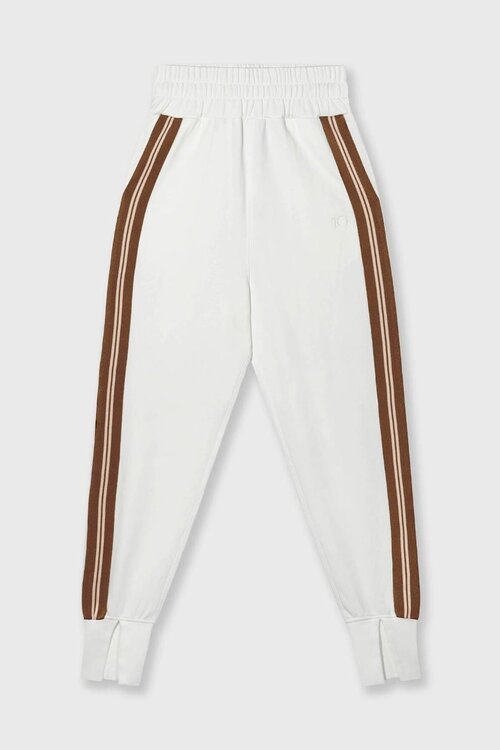 10Days Ecru jogger met balletstijl tape