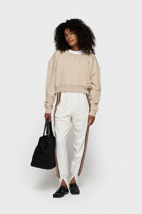 10Days Ecru jogger met balletstijl tape