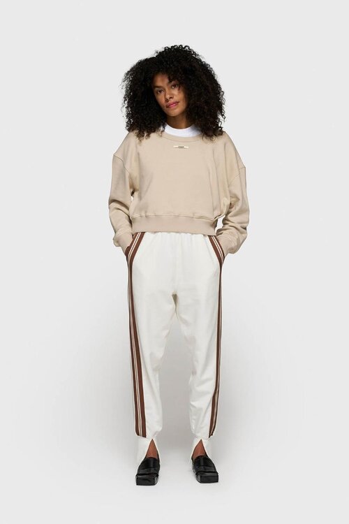 10Days Ecru jogger met balletstijl tape