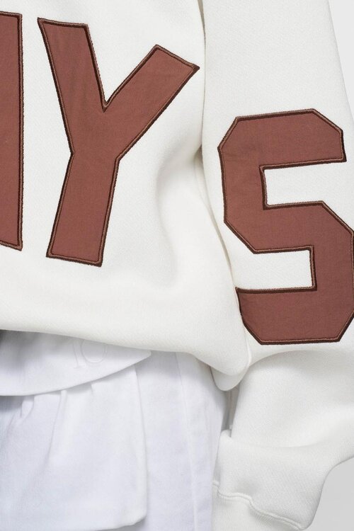 10Days Ecru hoodie met opvallend logo