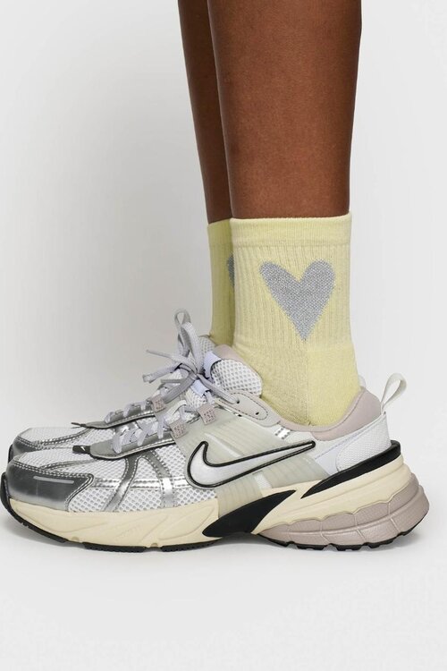 10Days Pastelgele sokken met hartjes