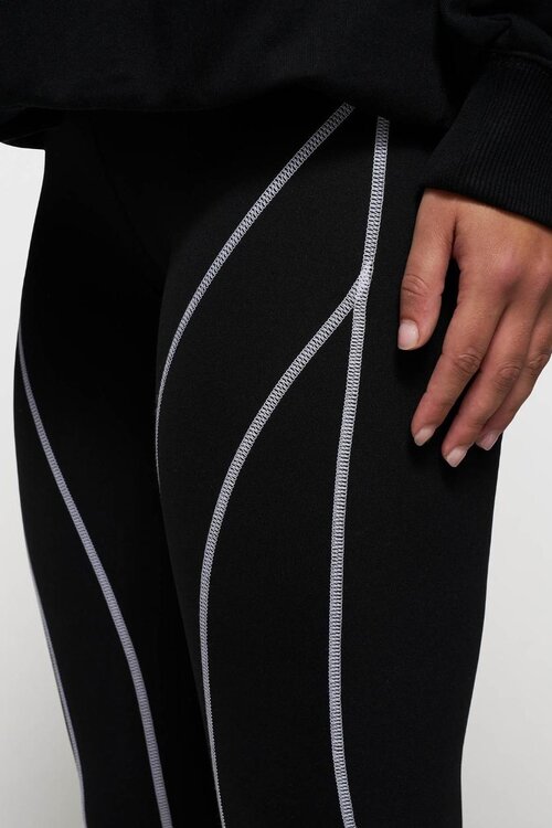 10Days Zwarte contrastleggings