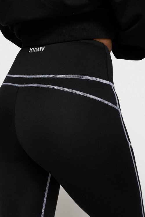 10Days Zwarte contrastleggings