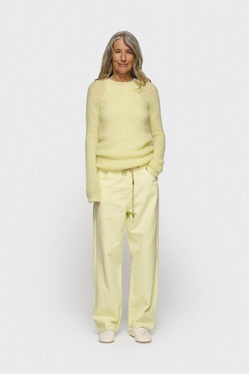 10Days zachte trui van pastelkleurig geel breisel