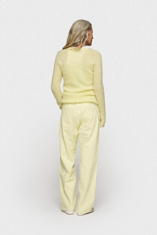 10Days zachte trui van pastelkleurig geel breisel