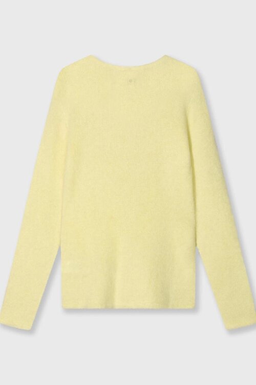 10Days zachte trui van pastelkleurig geel breisel