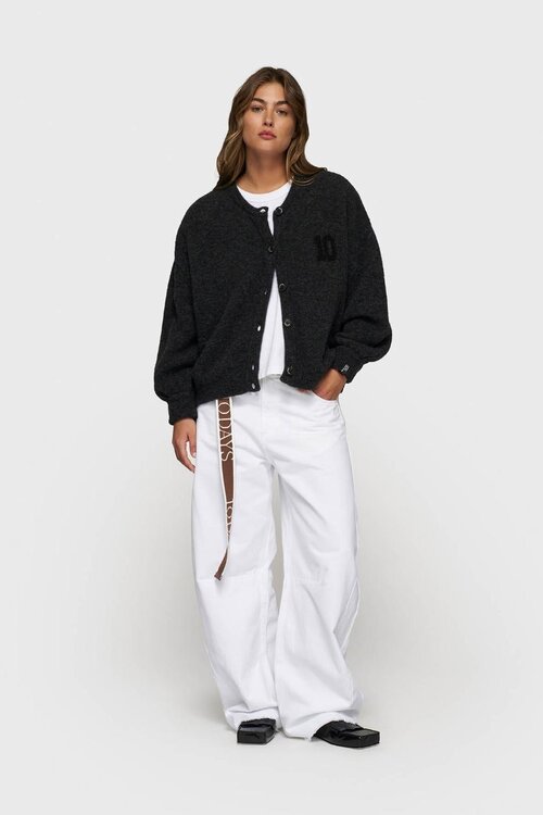 10Days Antra Melee zachte baseball gebreide cardigan