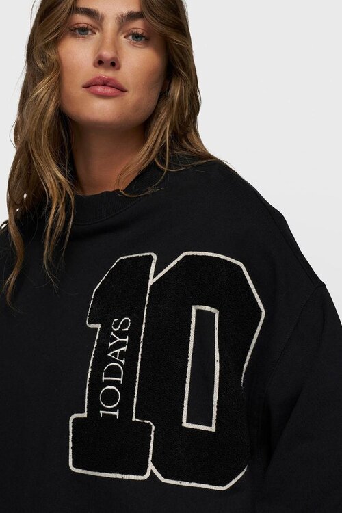 10Days Zwarte baseballtrui 10