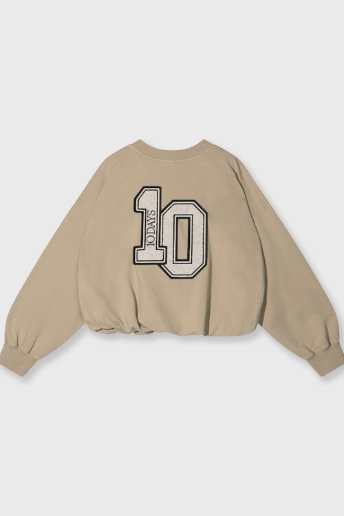 10Days Lichte aarde geplooide trui 10