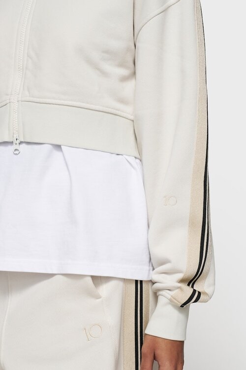 10Days cleansing kit cropped zip cardigan fleece