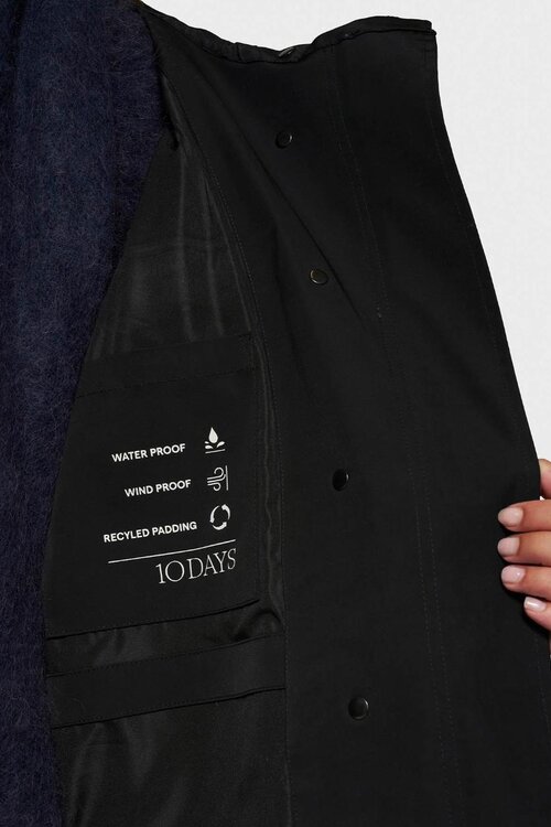 10Days De iconische regenjas in zwart