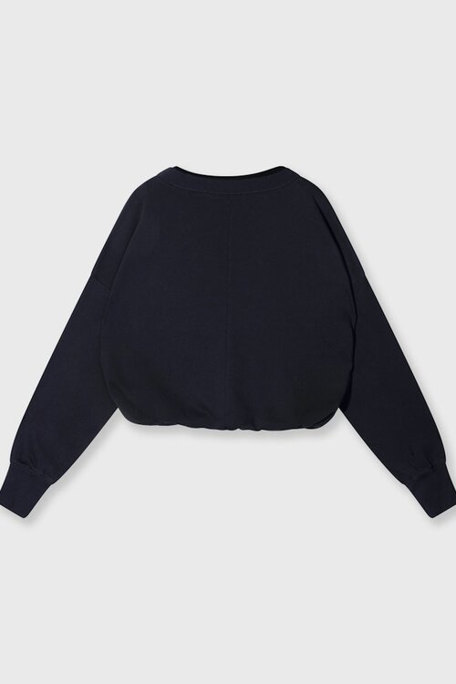 10Days Donkerblauwe V-hals dubbele trui