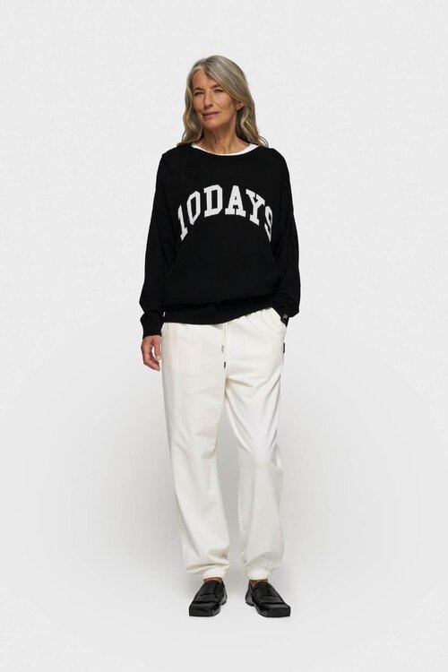 10Days Zwarte statement trui gebreid