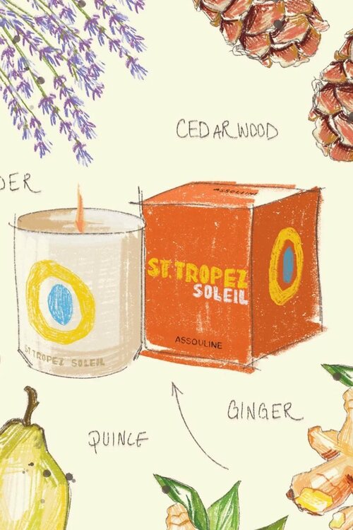 Assouline St. Tropez Home Candle