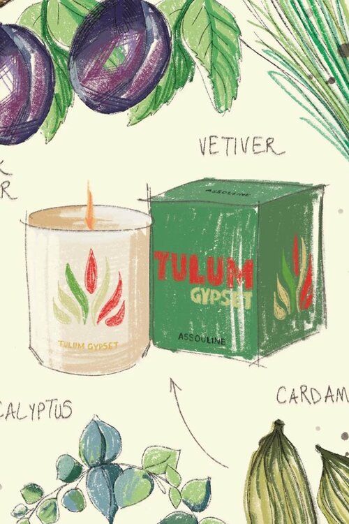 Assouline Tulum Gypset Home Candle