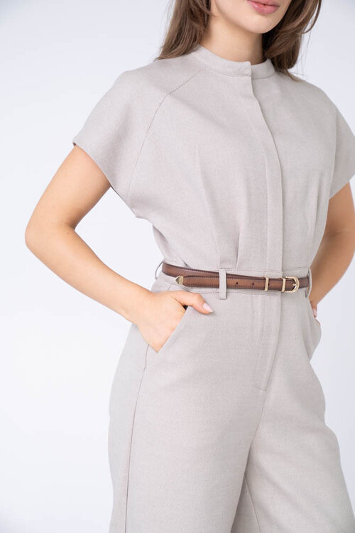 EST'SEVEN Creme Jumpsuit