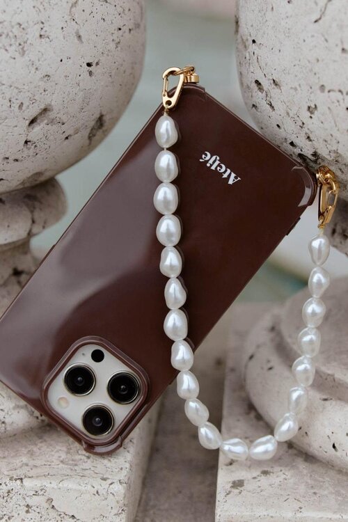 Atelje Donkerbruin Telefoonhoesje