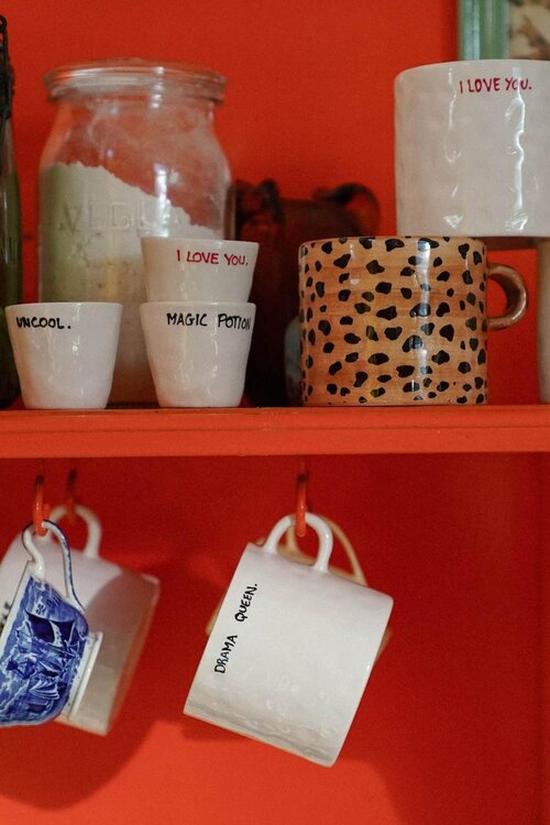 Anna & Nina Witte Drama Queen Mok