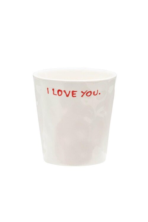 Anna & Nina Witte koffiemok "I Love You"