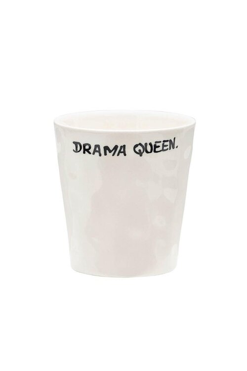 Anna & Nina Wit Drama Queen Koffiekopje