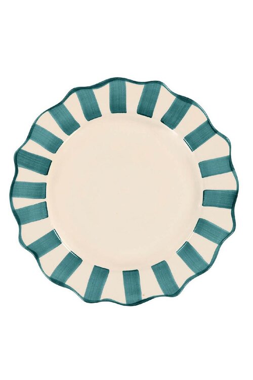 Anna & Nina Turquoise Pine Golvende Ontbijtbord