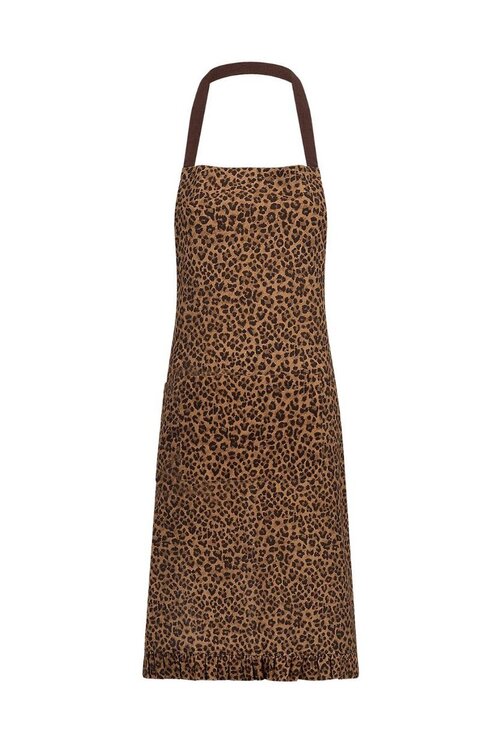 Anna & Nina Leopard Schort in Bruin
