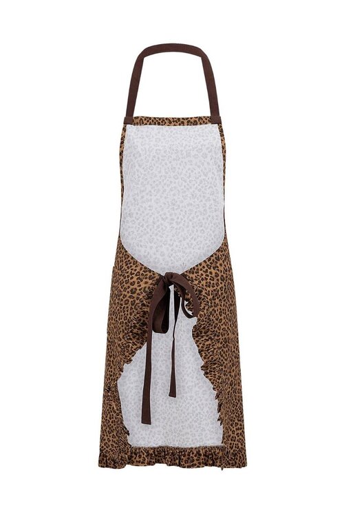 Anna & Nina Leopard Schort in Bruin
