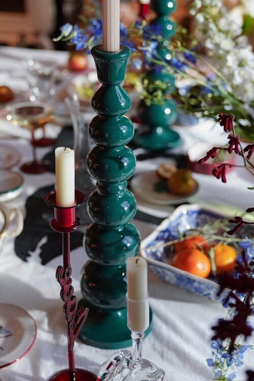 Anna & Nina Groene Pine Balloon Kandelaar