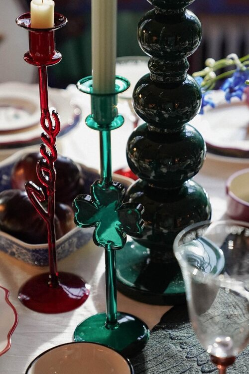 Anna & Nina Groen Shamrock Candle Holder