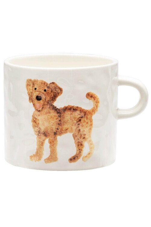 Anna & Nina Witte Labradoodle Mok